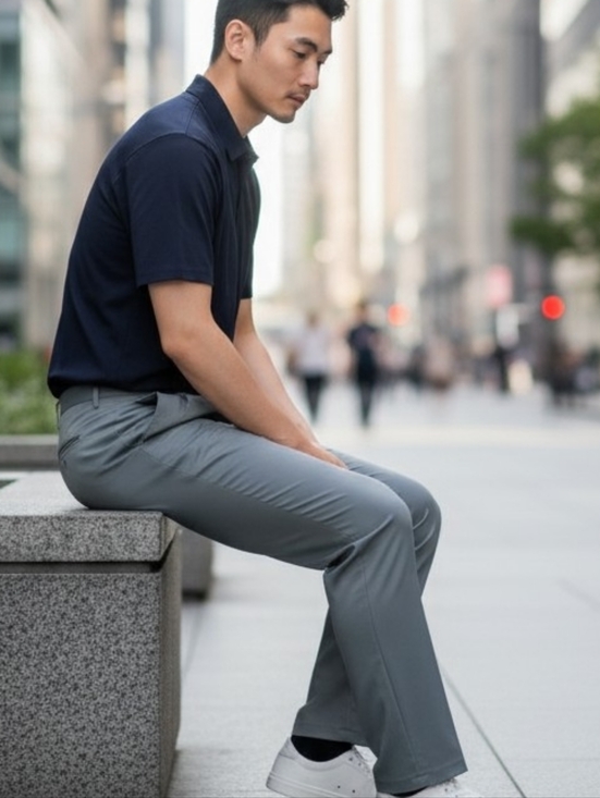 Cachel Other - NEW! Men's Sage Colour Performance Dress Pants - Classic Fit 4523